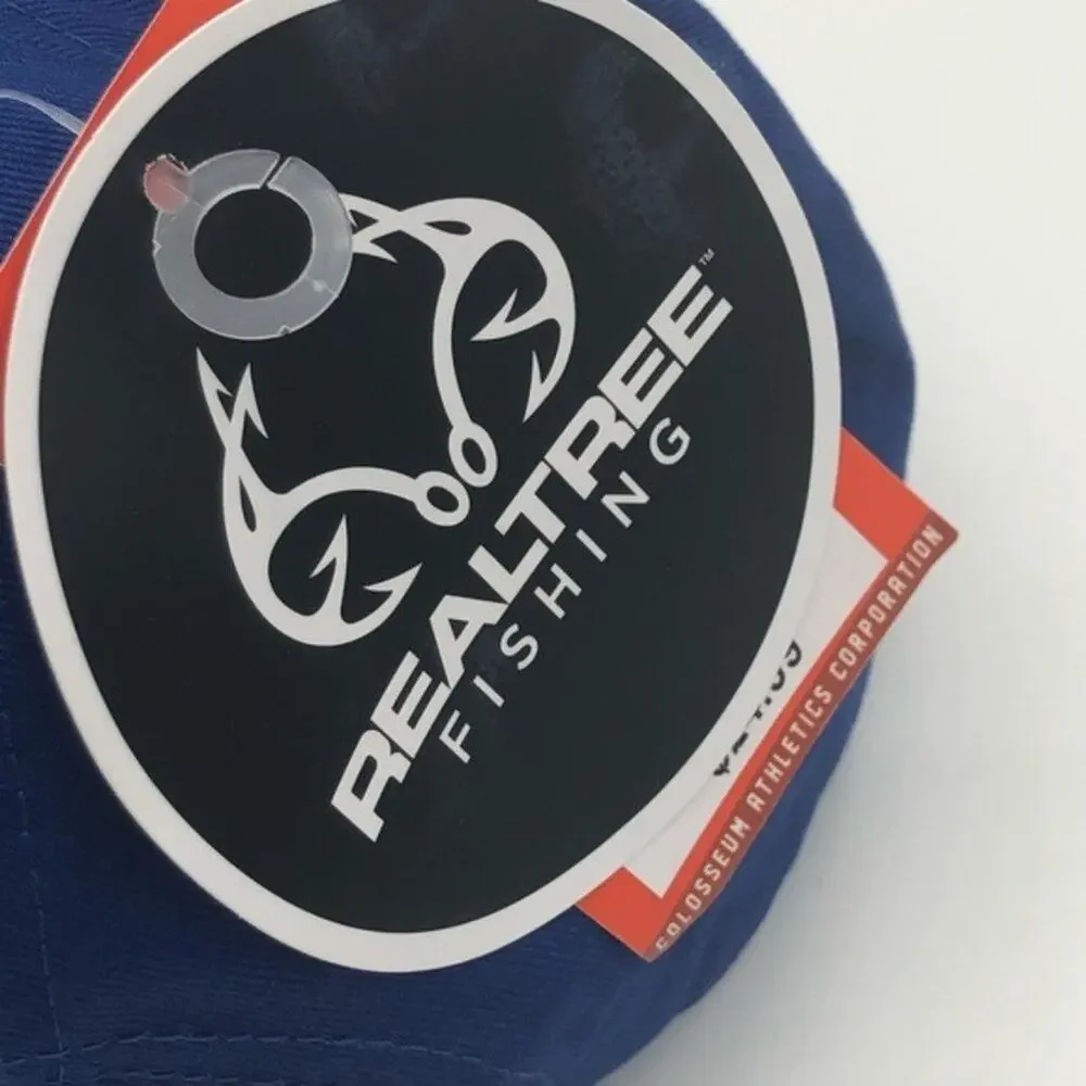 Real Tree Men's Fishing Graphic Logo Blue Hat